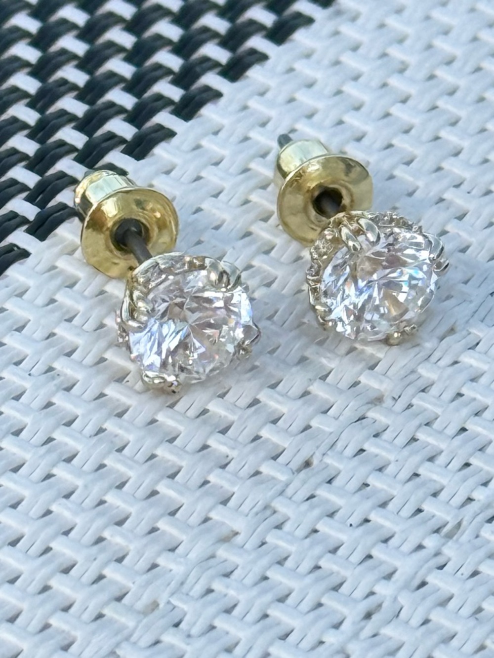 Swarovski Stilla Crystal Gold-Tome Stud Earrings